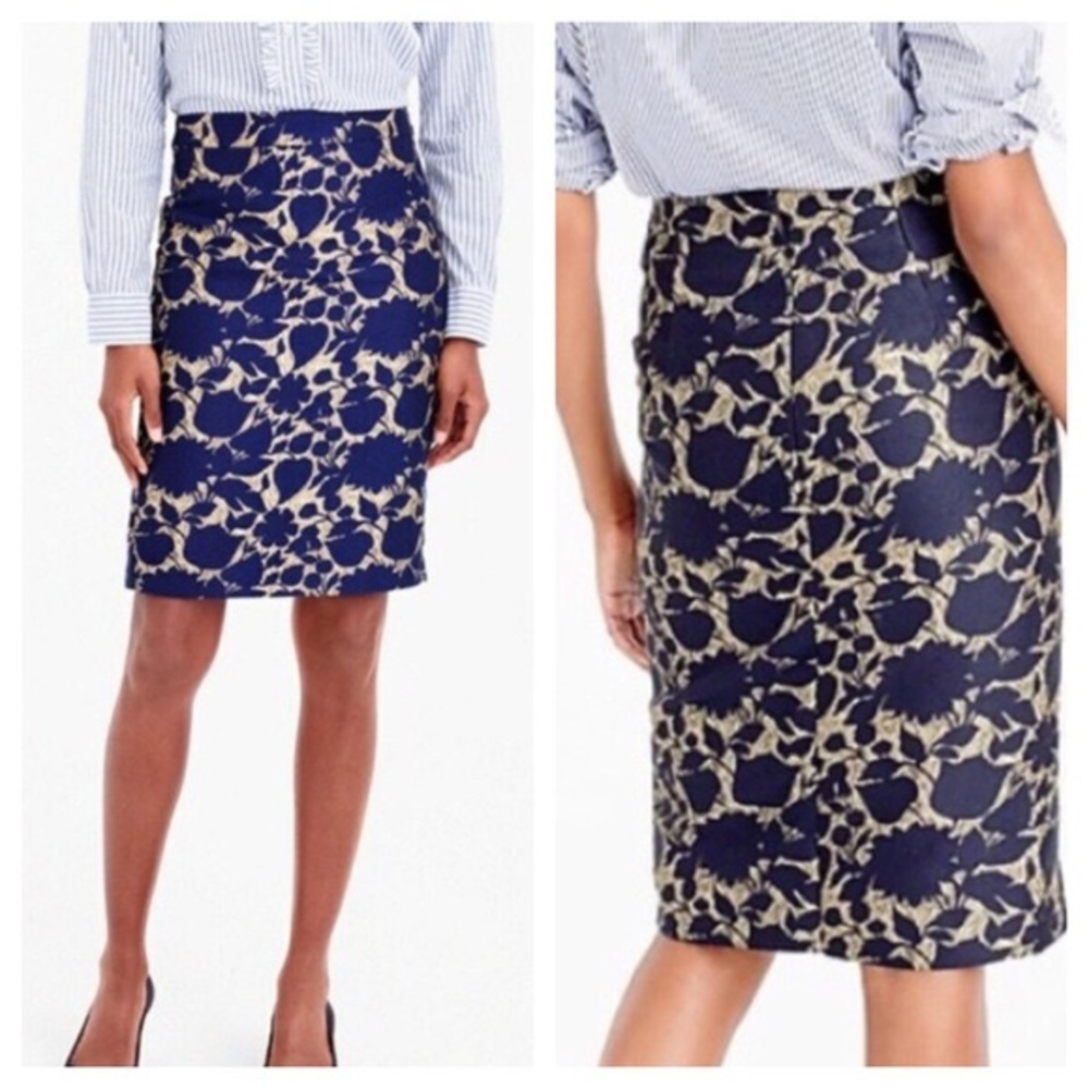 J Crew brocade skirt